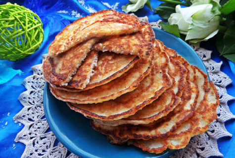 Pfannkuchen mit Kleie